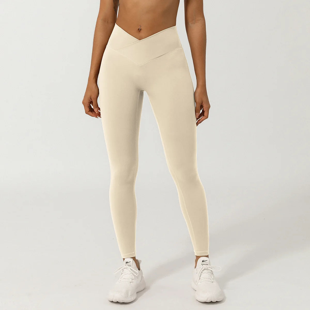 Fitness Leggings Women Sport High Waist Yoga Pants Workout Leggings Cross Waist Gym Jogging Quick Dry Push up Tights Female