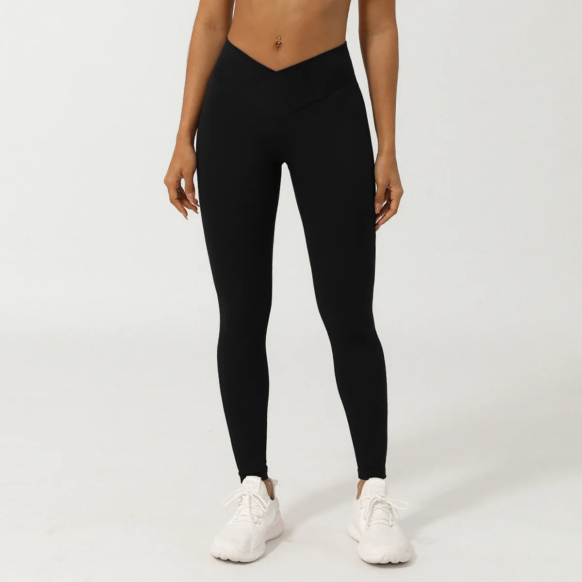 Fitness Leggings Women Sport High Waist Yoga Pants Workout Leggings Cross Waist Gym Jogging Quick Dry Push up Tights Female
