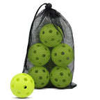 Magicorange 26-Hole Outdoor Pickleball Balls, USAPA Approved, High Elasticity, 6-Pack (Green)