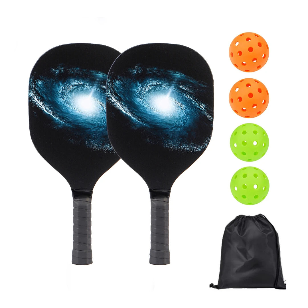 Pickle Ball Paddle Set 1 Portable Carry Bag Pickleball Paddles Pickleball Rackets with 2 Paddles 4 Pickleball Balls for Beginner