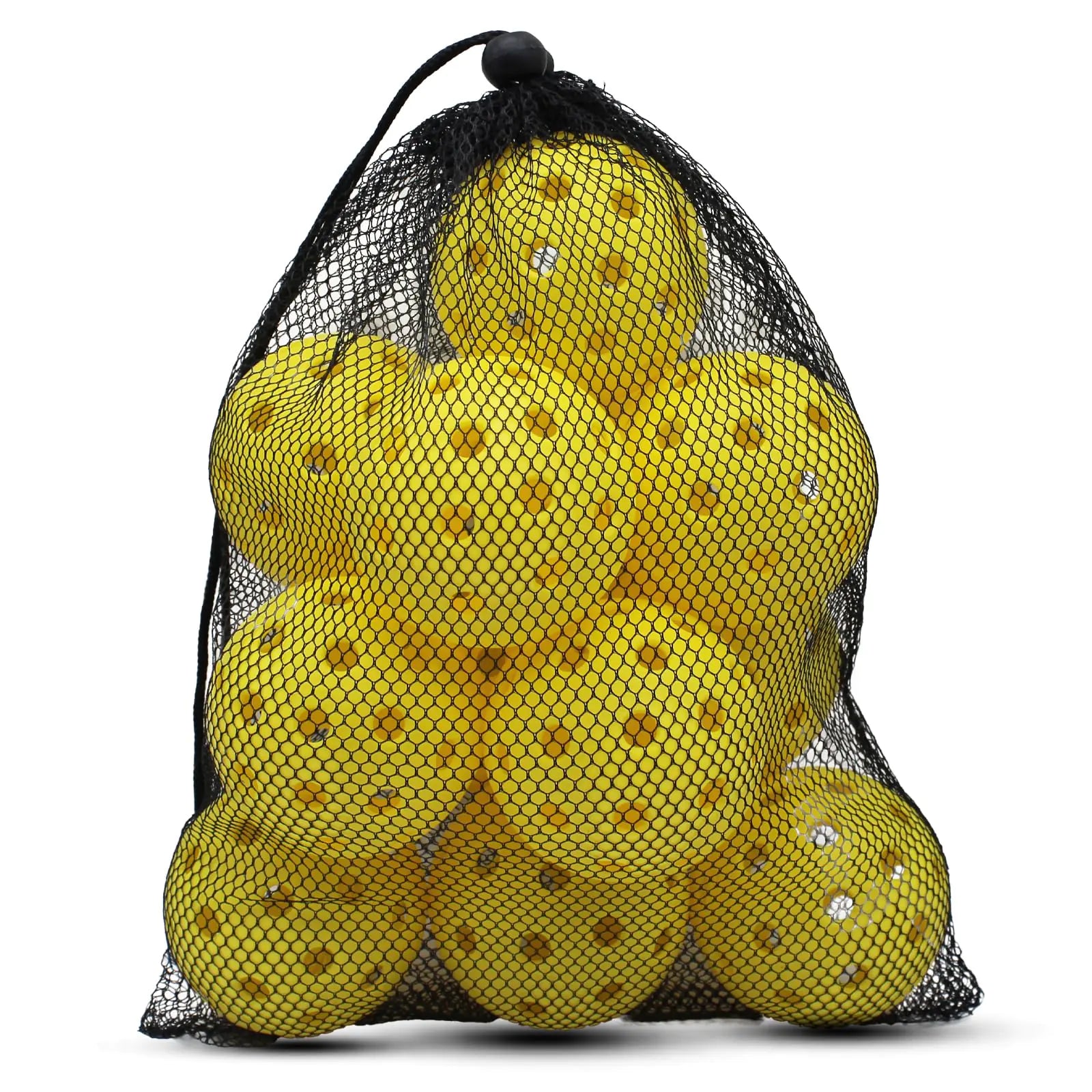 Magicorange 40-Hole Outdoor Pickleball Balls, High Elasticity, 12-Pack (Yellow)