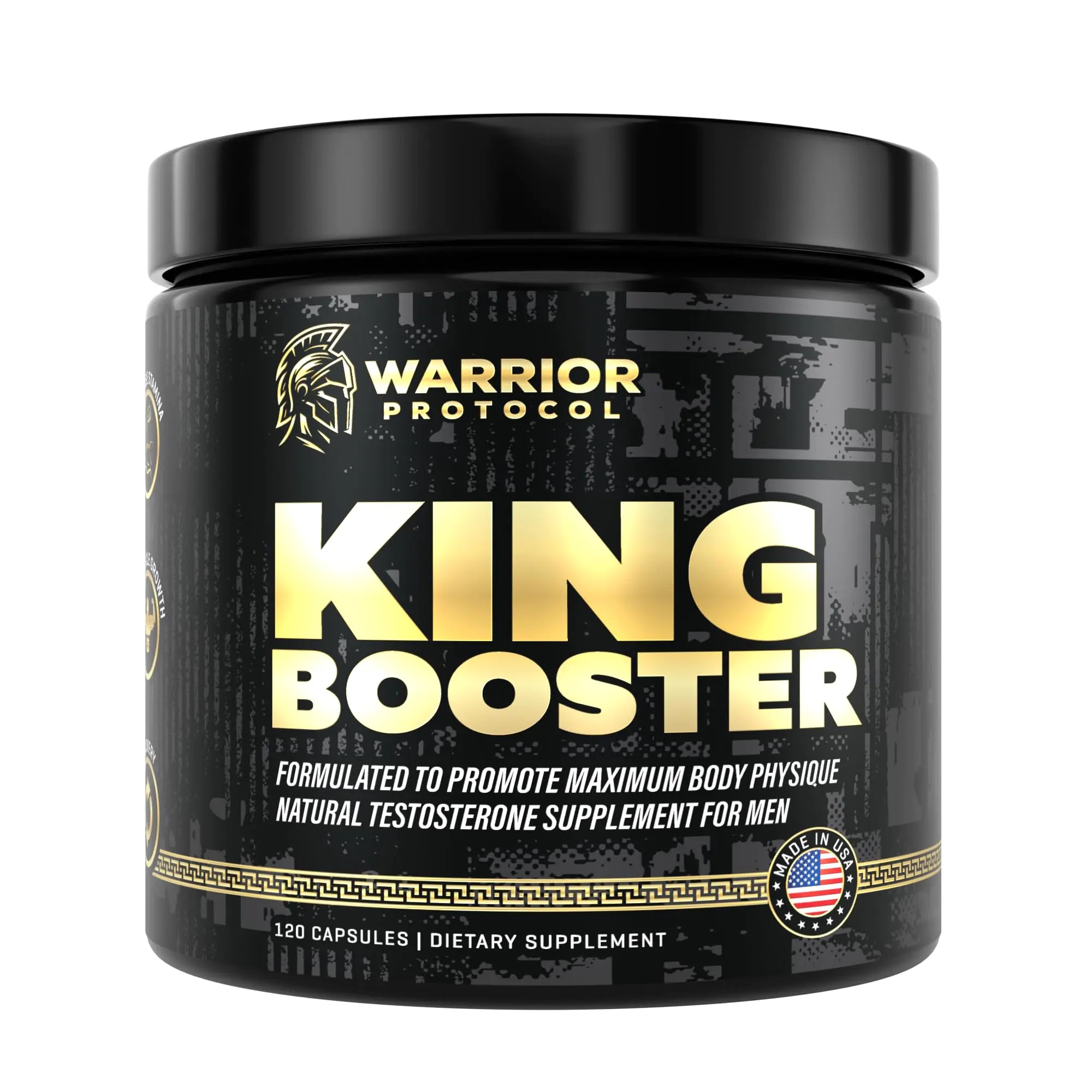 KING BOOSTER Max Strength Testo Booster, Muscle Growth & Vitality, Turkesterone & Tongkat Ali