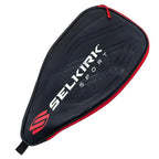 Selkirk Premium Leather Pickleball Paddle Cover, Black/Red