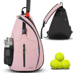 Ytonet Water-Resistant Tennis & Pickleball Sling Backpack, Crossbody, Unisex