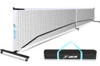 X-ACE 22FT Portable Pickleball Net Set with Wheels, Regulation Size, Matte Steel Frame