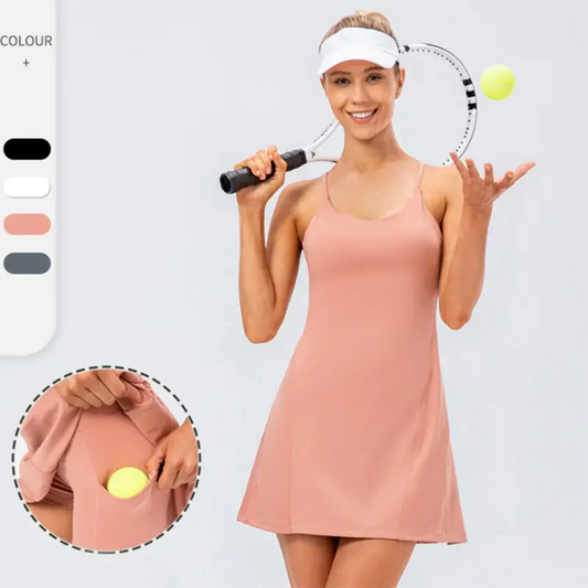 Women's High Stretch Tennis & Yoga Skirt Set