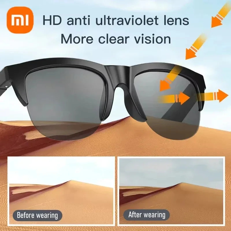 Xiaomi Smart Sunglasses: Bluetooth Headphones with UV Protection for Active Outdoor Adventures
