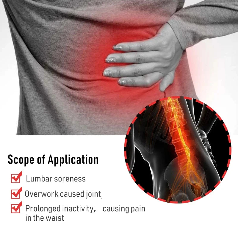 12PCS Back Patch Long-Lasting Hot Paste Lumbar Spine Sticker Acupuncture Patches Relax Muscle Lumbar