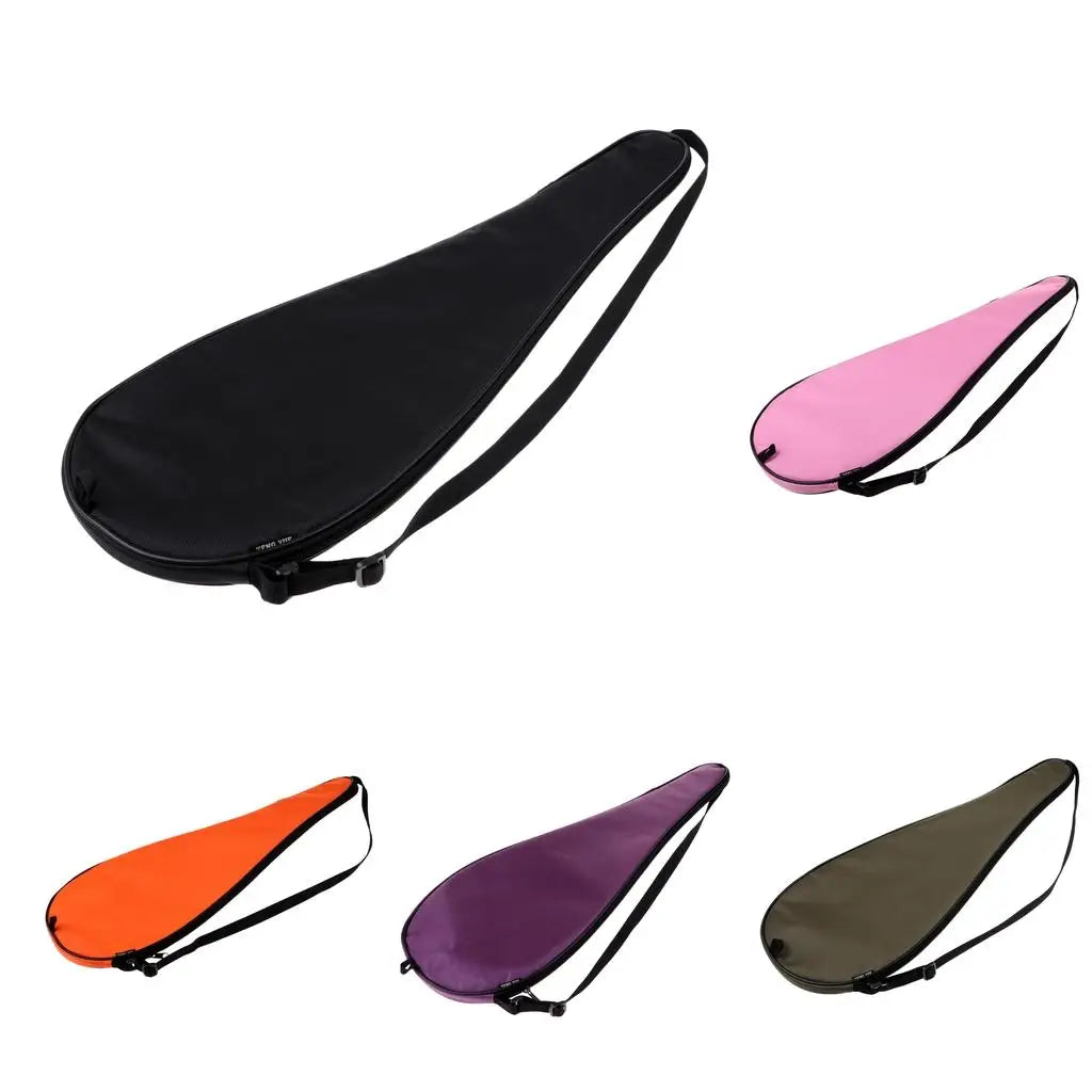 Waterproof Squash Racquet Bag Racket Cover with Adjustable Shoulder Strap