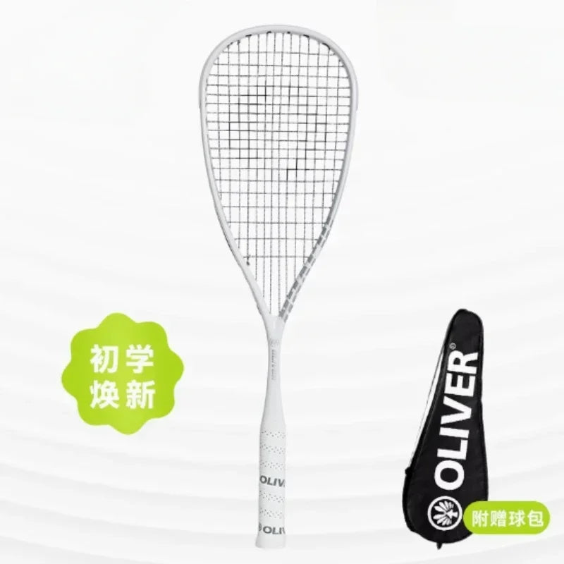 Carbon Squash Racket with String - Squash Bag Included, Professional Training Accessories, High-Performance Squash Racquet