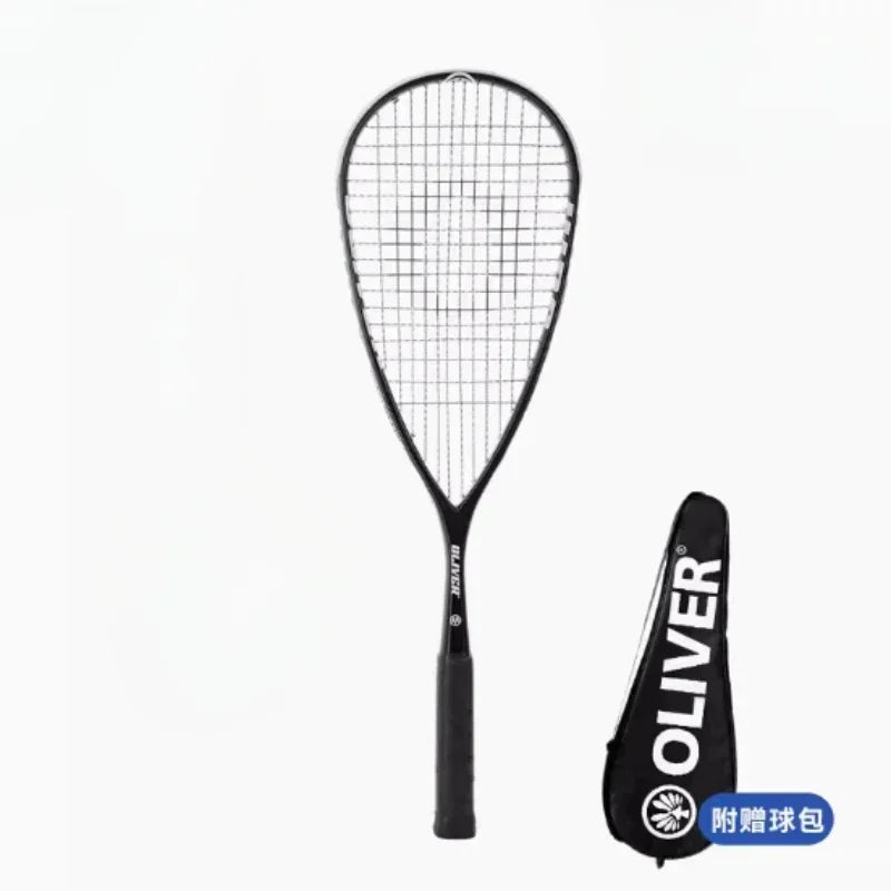 Carbon Squash Racket with String - Squash Bag Included, Professional Training Accessories, High-Performance Squash Racquet