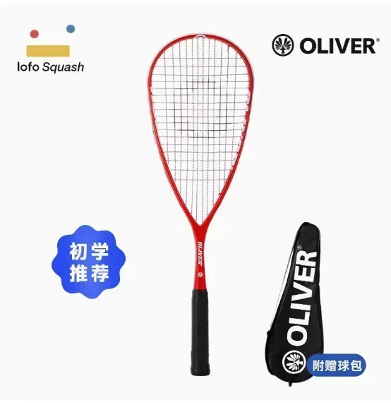 Carbon Squash Racket with String - Squash Bag Included, Professional Training Accessories, High-Performance Squash Racquet