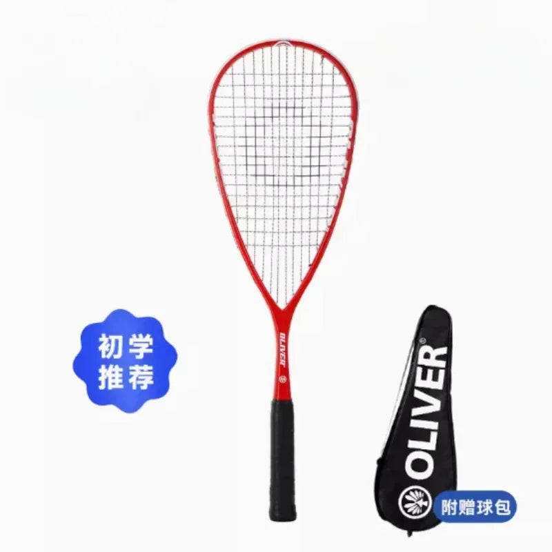 Carbon Squash Racket with String - Squash Bag Included, Professional Training Accessories, High-Performance Squash Racquet