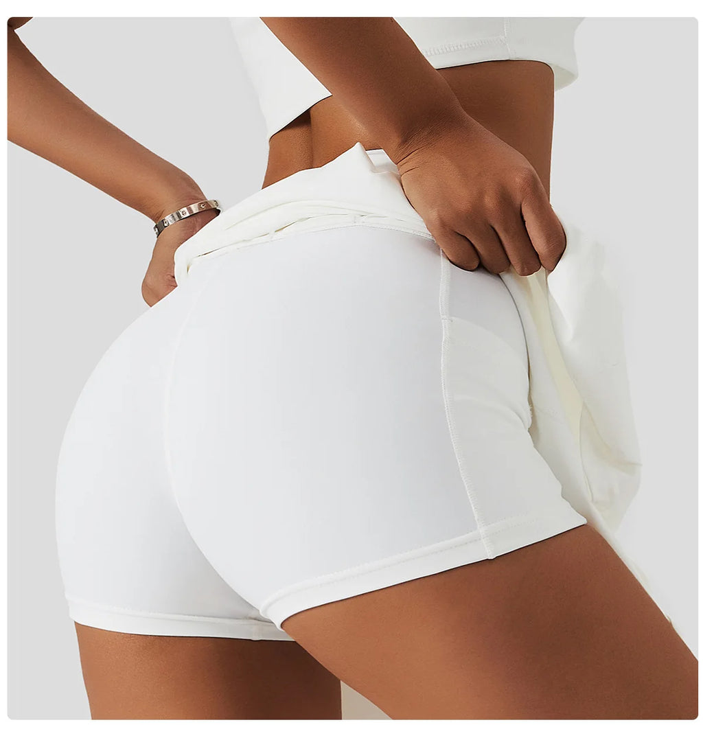 Nude Feeling Yoga Suit 2PCS Sportswear Women'S Tracksuit Outdoor Fast Drying Tennis Suit Gym Workout Push up Running Fitness Set