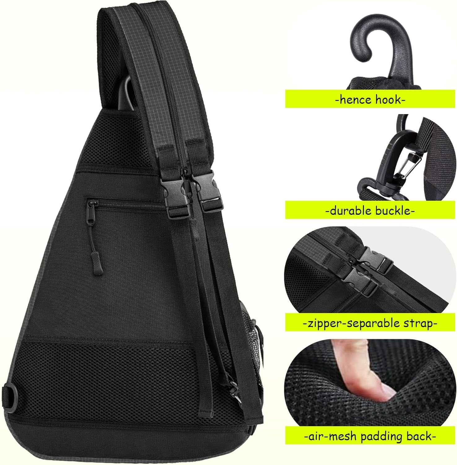 Adjustable Pickleball Backpack with Water Bottle Holder for Men and Women