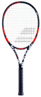 Babolat Evoke 105 Strung Tennis Racquet Black/Orange (4 1/4" Grip)