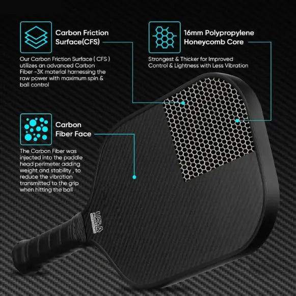 Carbon Honeycomb Beach Racket