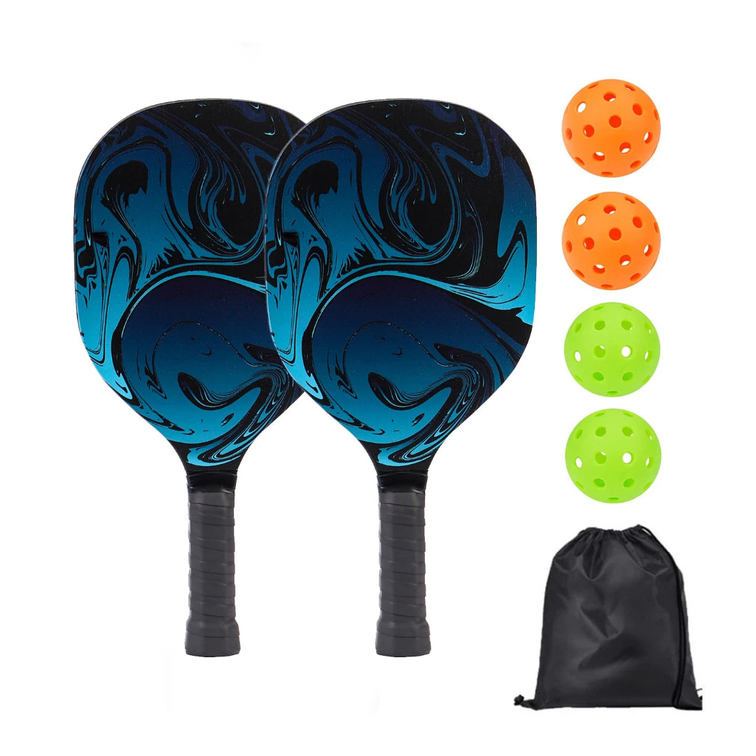 Pickle Ball Paddle Set 1 Portable Carry Bag Pickleball Paddles Pickleball Rackets with 2 Paddles 4 Pickleball Balls for Beginner
