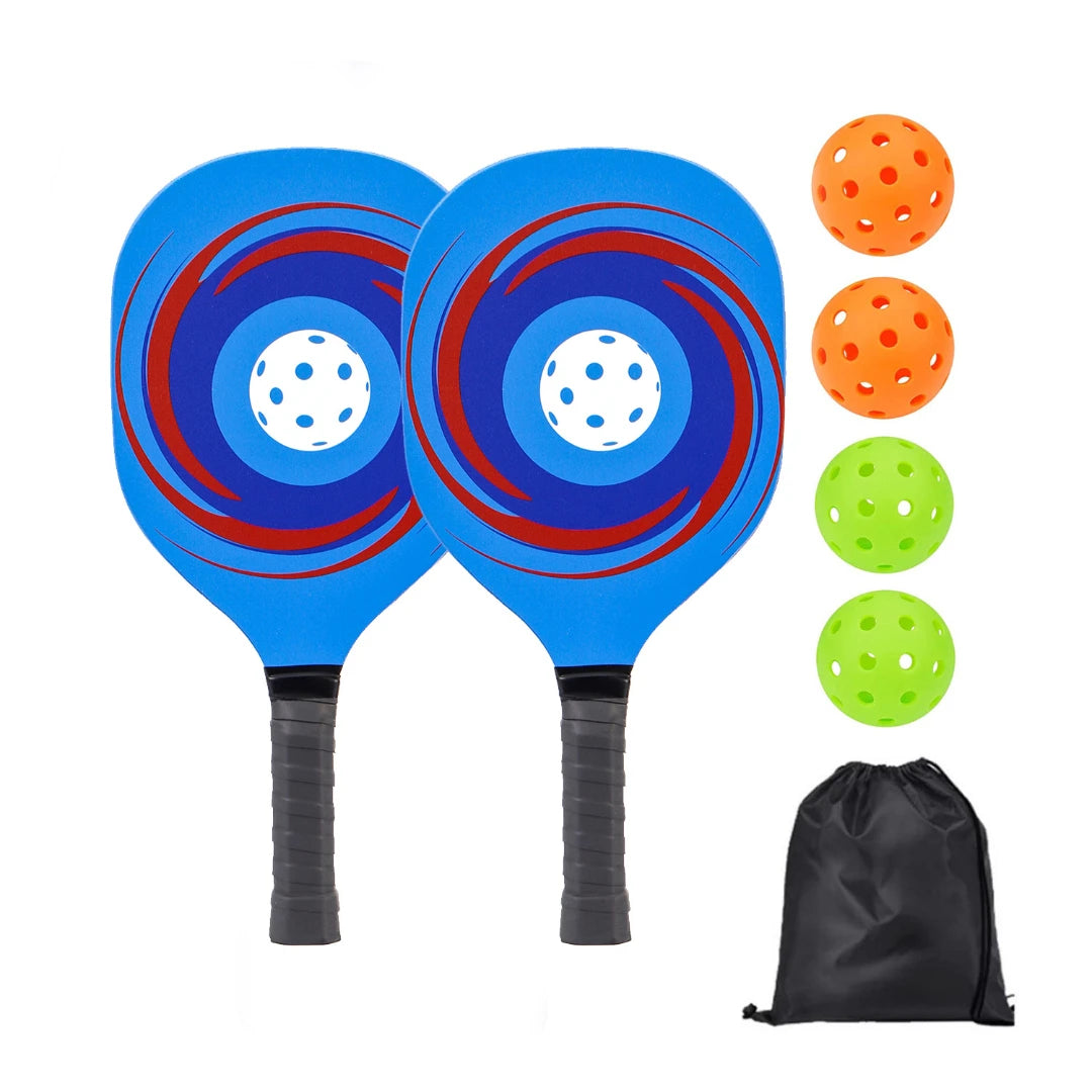 Pickle Ball Paddle Set 1 Portable Carry Bag Pickleball Paddles Pickleball Rackets with 2 Paddles 4 Pickleball Balls for Beginner