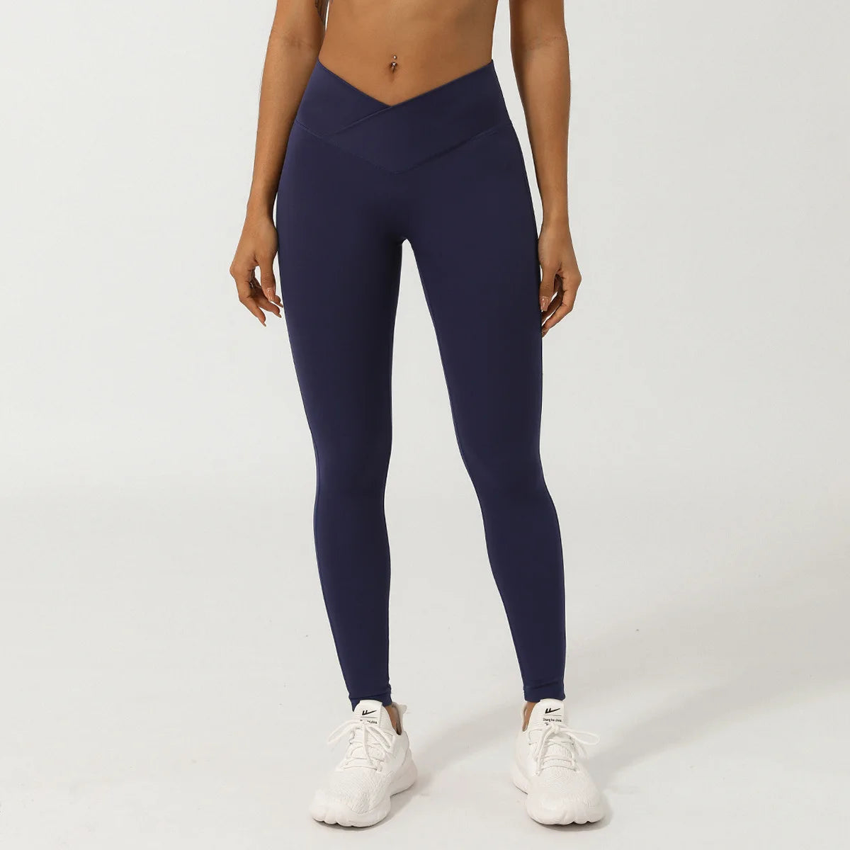 Fitness Leggings Women Sport High Waist Yoga Pants Workout Leggings Cross Waist Gym Jogging Quick Dry Push up Tights Female