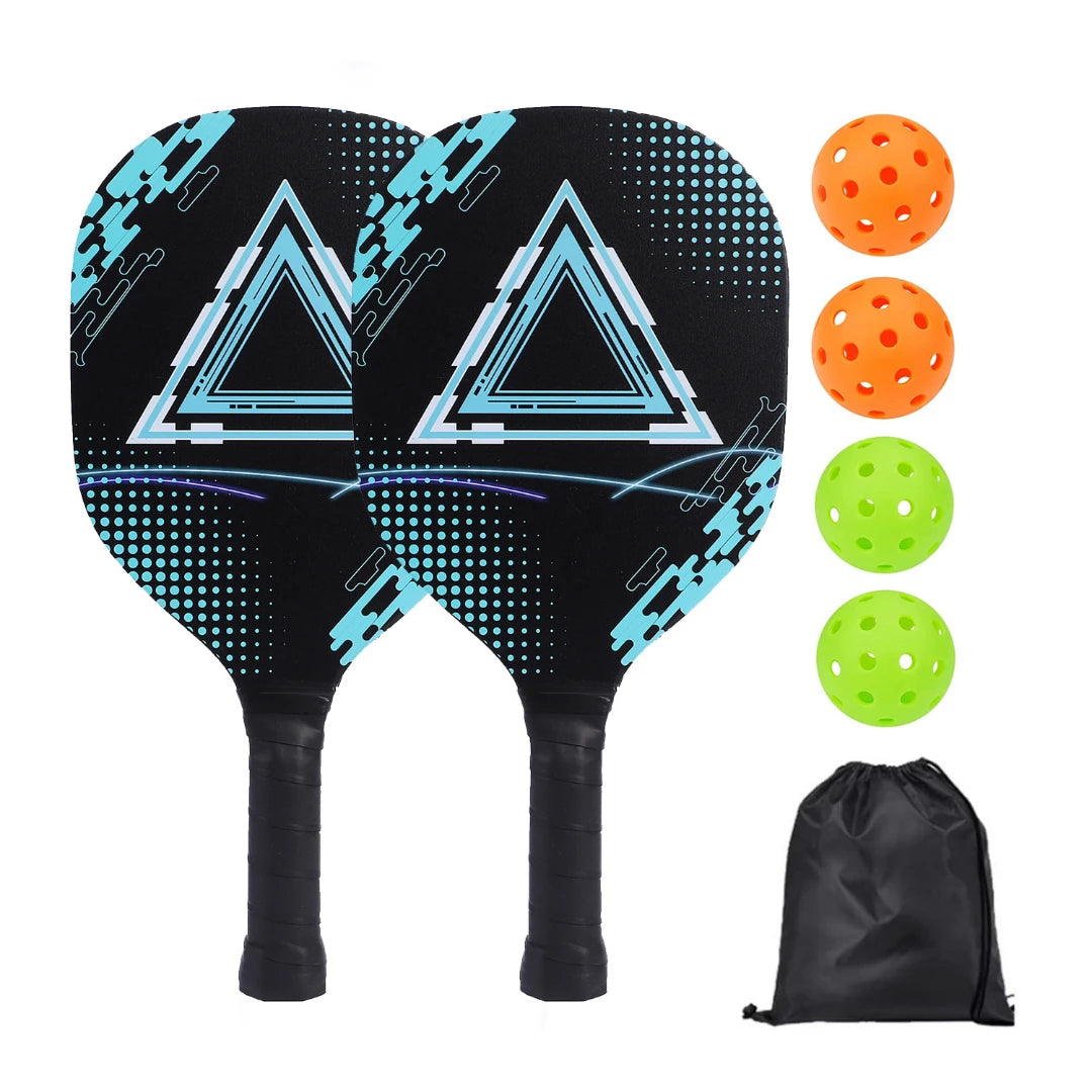 Pickle Ball Paddle Set 1 Portable Carry Bag Pickleball Paddles Pickleball Rackets with 2 Paddles 4 Pickleball Balls for Beginner