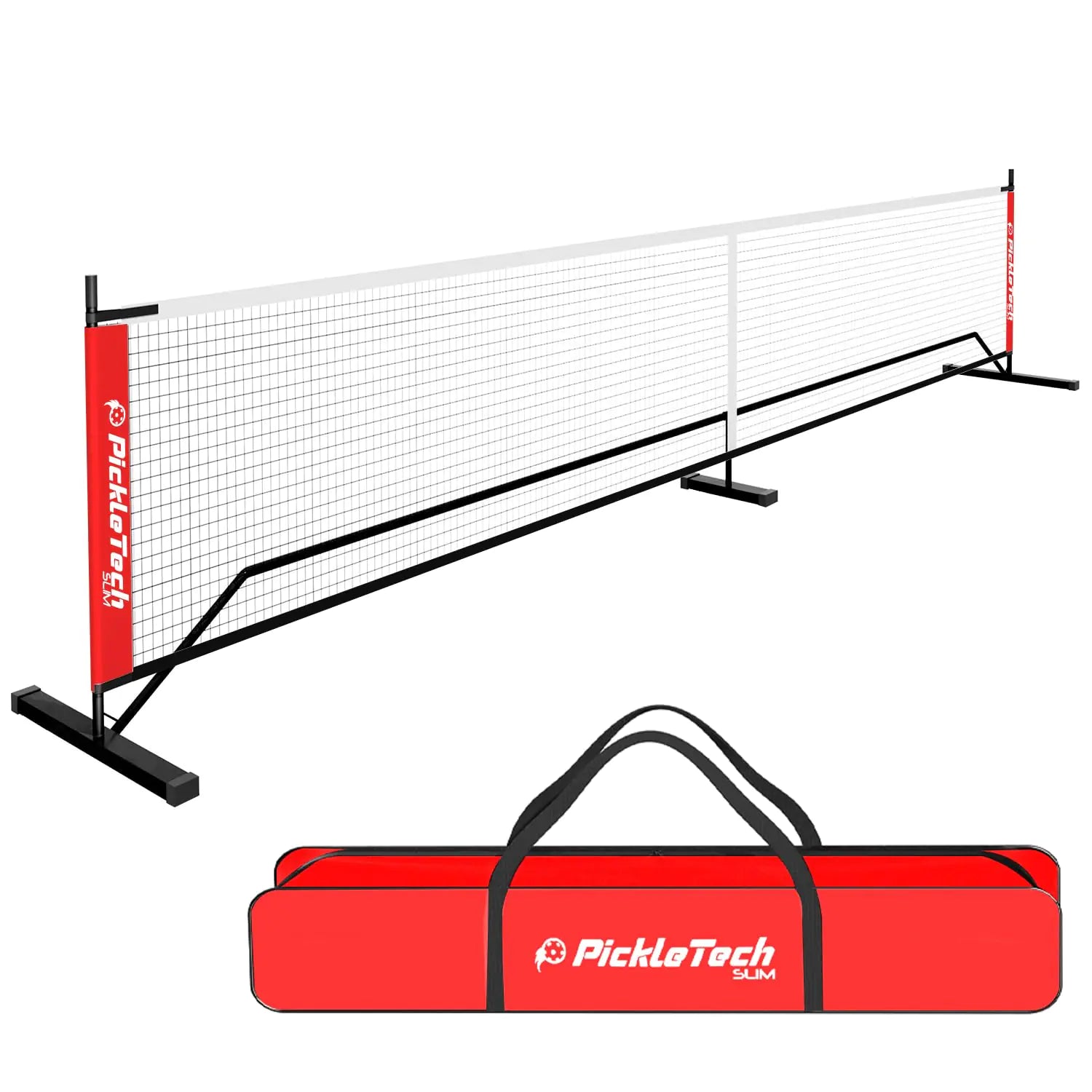 PICKLETECH 4.0 Slim Outdoor Portable Pickleball Net Set