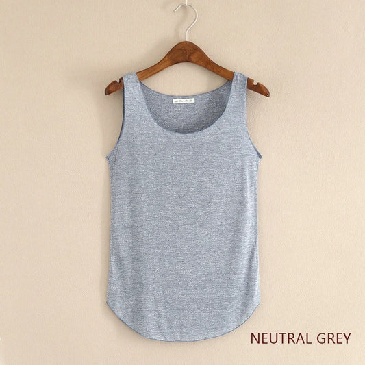 Summer Cotton Tank Top – Loose Fit for Tennis & Pickleball