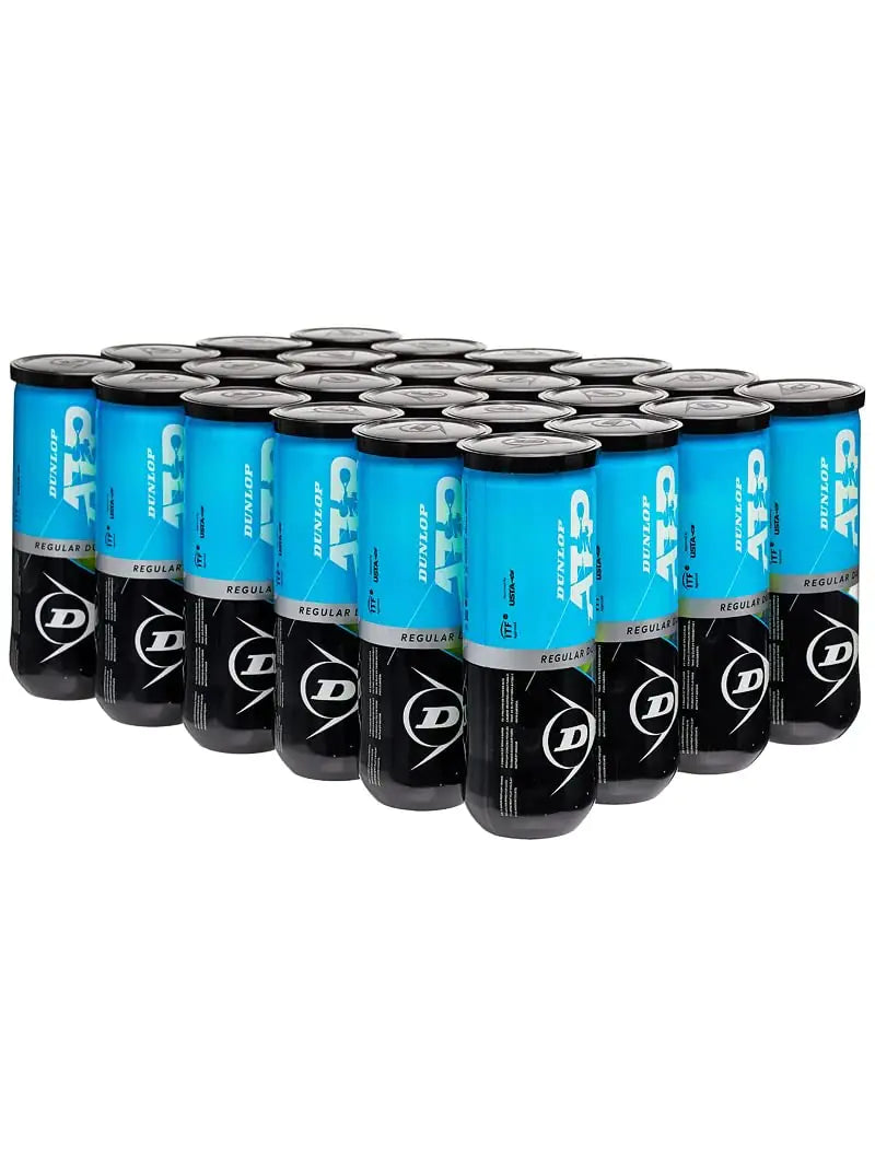 Dunlop Sports ATP Premium Regular Duty Tennis Balls - Case of 24 cans (72 Balls)